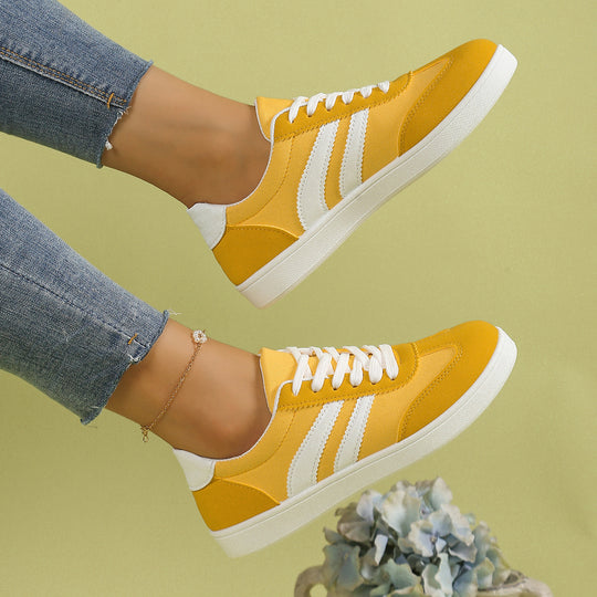 Damen Modische Sneakers im sportlichen Design mit Kontraststreifen EB
