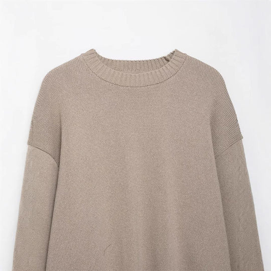 Damen gemütlicher Strickpullover EB