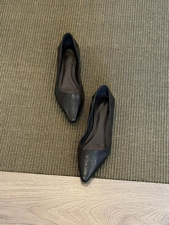 Damen elegante Ballerinas mit klassischem spitzen Design und bequemer Innensohle EB