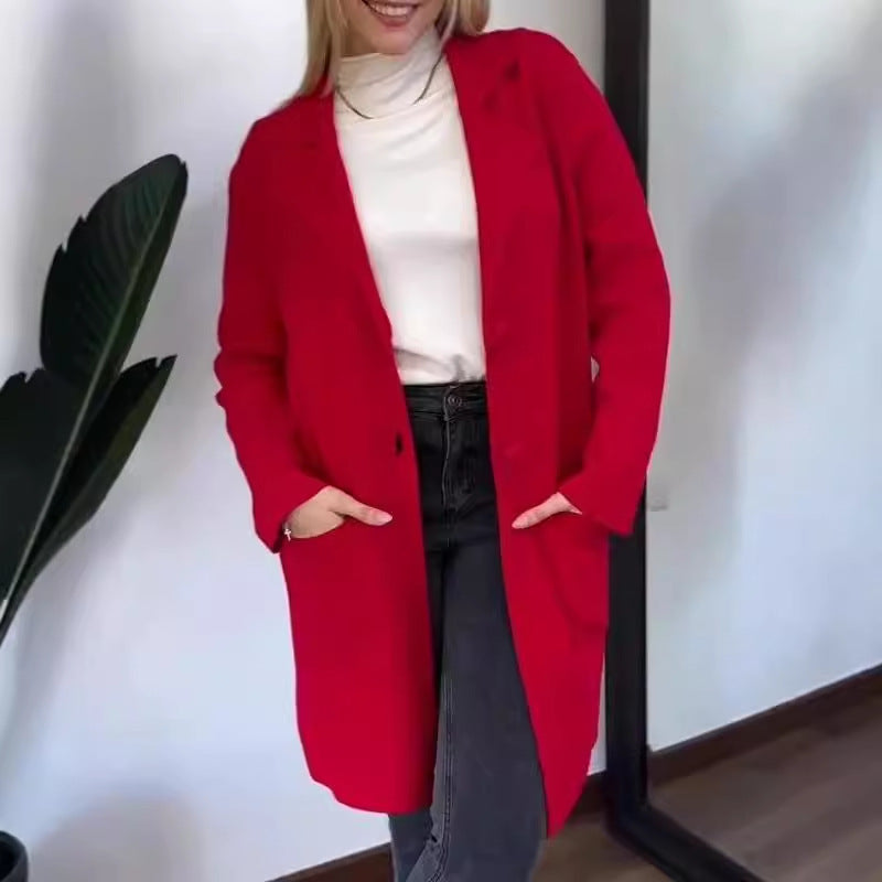Damen Elegante und bequeme Übergangsjacke mit praktischen Taschen EB
