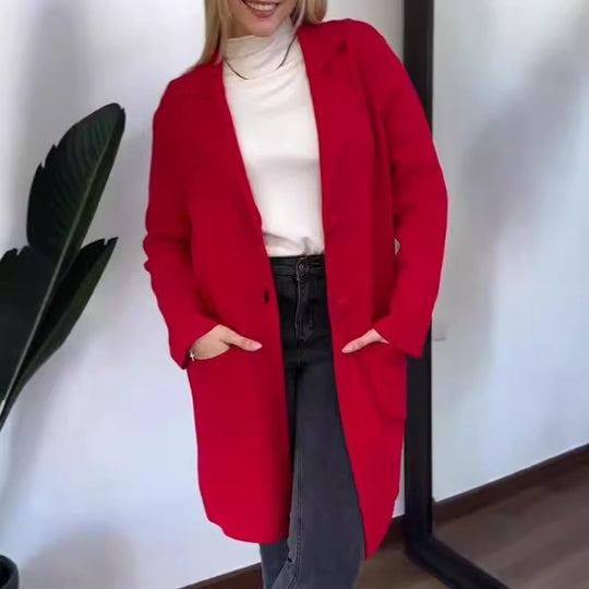 Damen Elegante und bequeme Übergangsjacke mit praktischen Taschen EB
