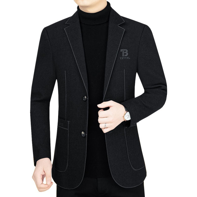 Herren Slim-Fit Sakko aus leichtem Mischgewebe mit Struktur EB