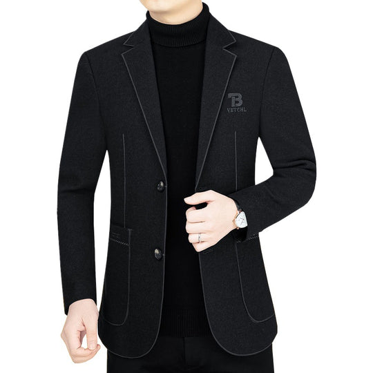 Herren Slim-Fit Sakko aus leichtem Mischgewebe mit Struktur EB