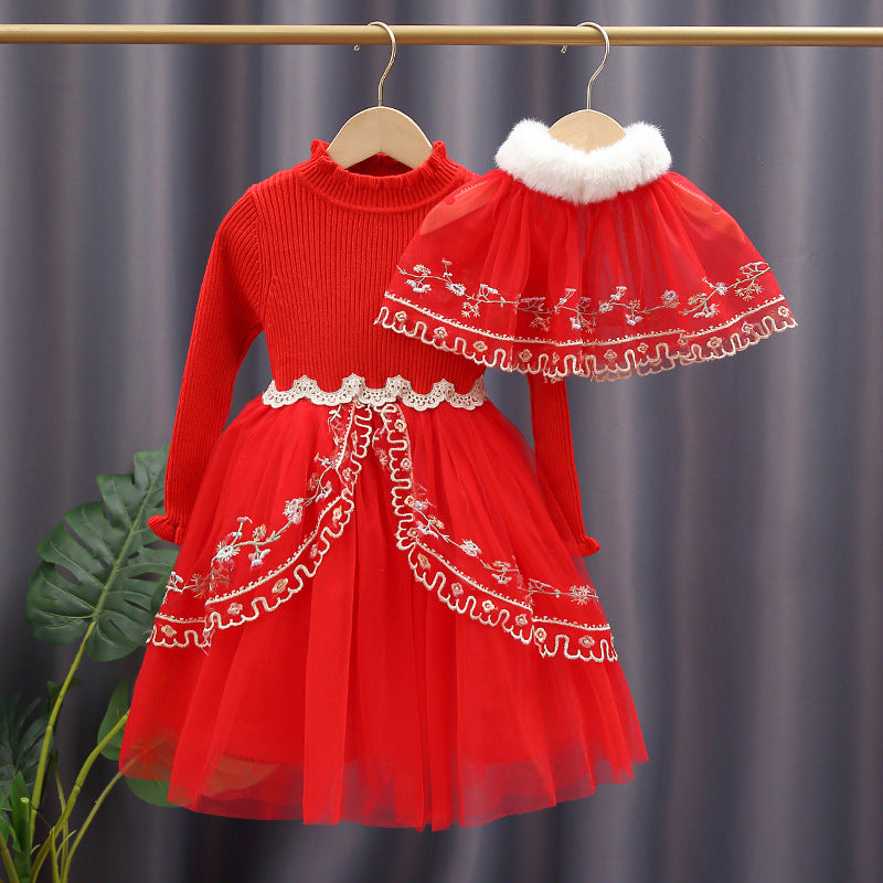 Damen Spitzenbesetztes Festkleid EB