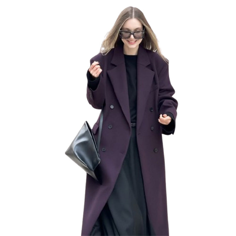 Damen Oversized Trenchcoat mit langen Ärmeln und modernem Schnitt EB