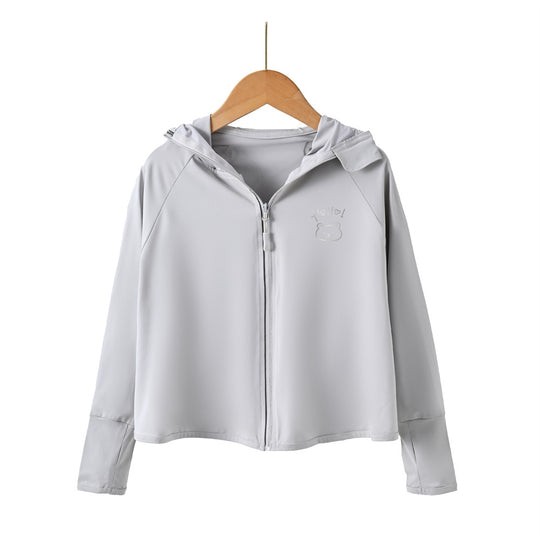 Mädchen funktionale UV-Schutzjacke mit Kapuze EB