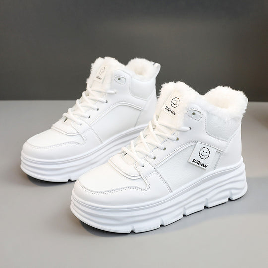 Damen High-Top Sneakers mit kuscheligem Innenfutter und dämpfender Sohle EB