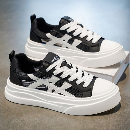 Damen trendige Sneaker mit hohem Plateau EB