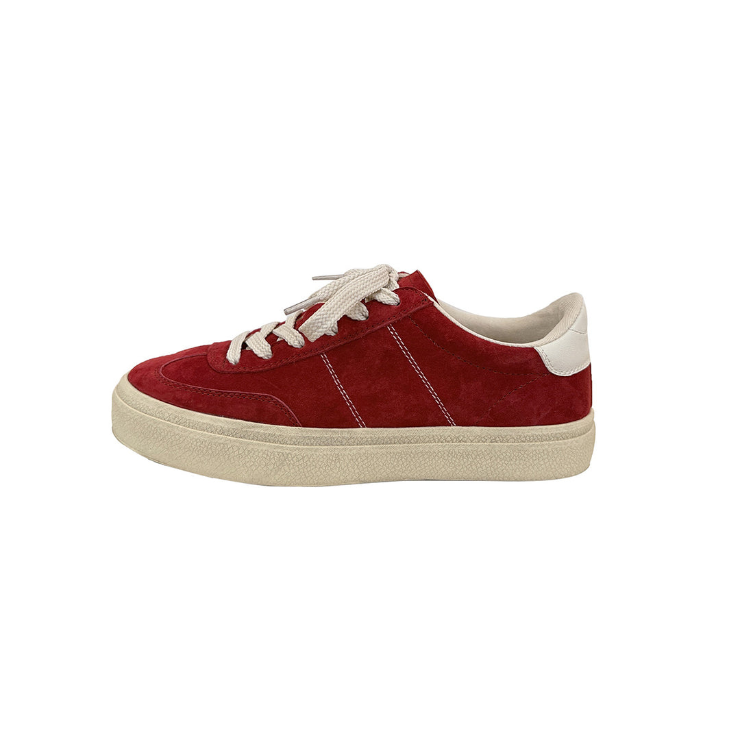 Damen Sportliche Sneakers aus hochwertigem Wildleder mit stylischen Schnürdetails EB