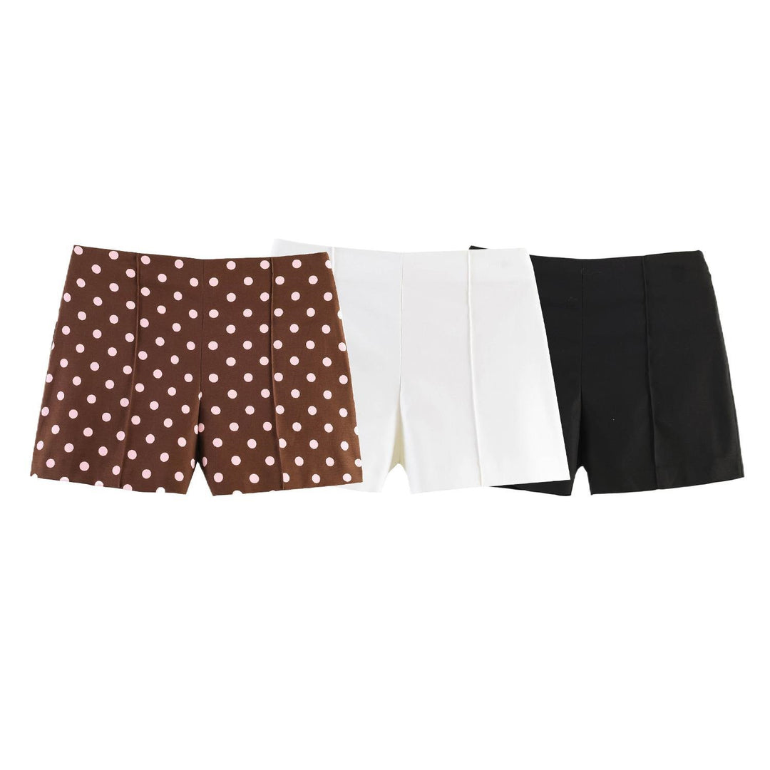 Damen elegante Shorts mit modernen Plissee-Details EB