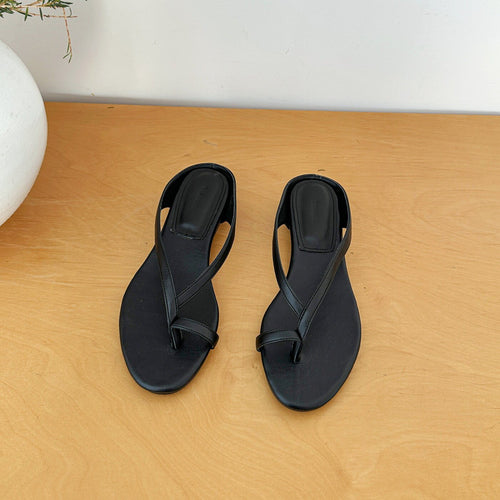 Damen Minimalistische Flip-Flops mit Komfortsohle und elegantem Detail EB