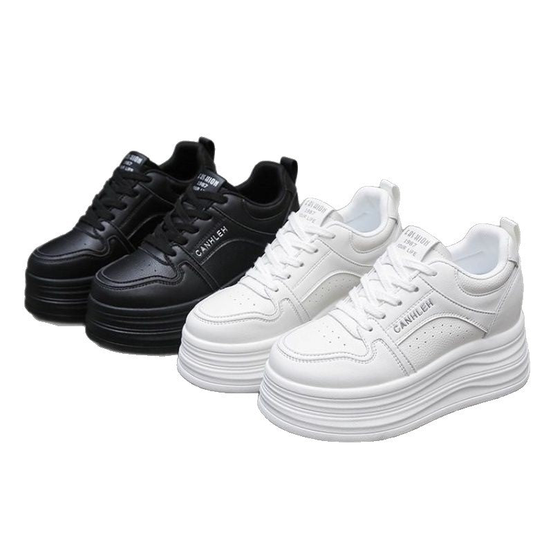 Damen modische Plateau Sneakers EB