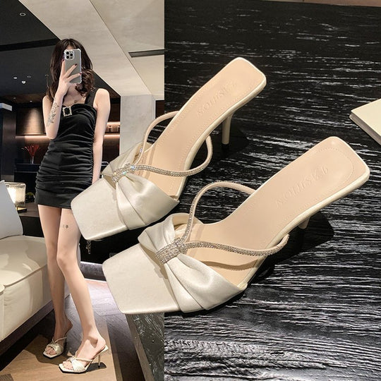 Damen elegante Slingback-Pumps mit dekorativem Schleifenakzent EB