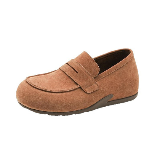 Damen Mokassins aus weichem Wildleder mit verstellbarem Riemen EB