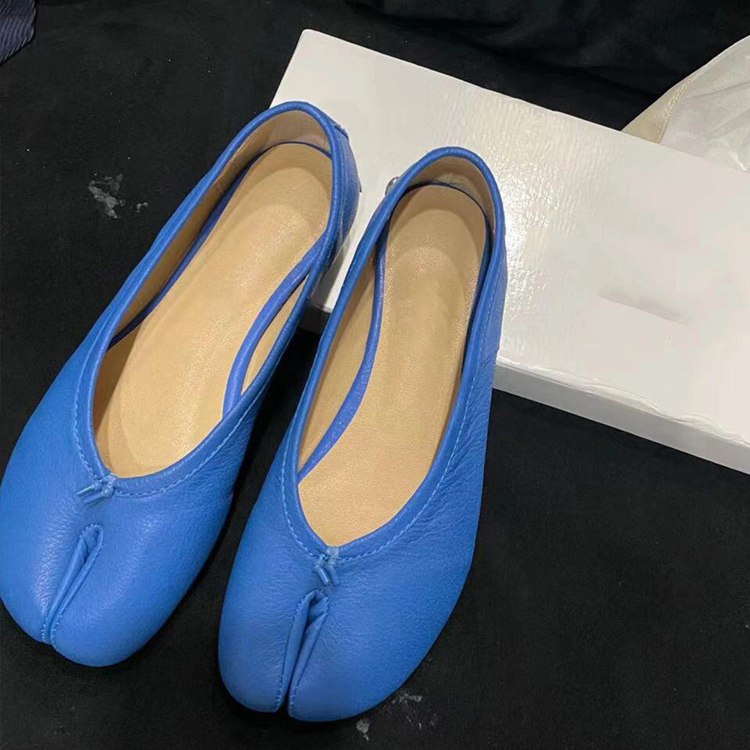 Damen elegante Mokassins mit geschmeidiger Leder-Oberfläche und Komfortsohle EB