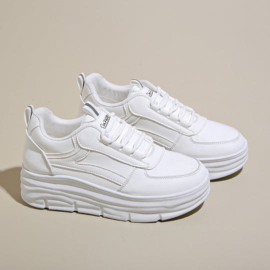 Damen Komfortable Plateau-Sneakers mit atmungsaktivem Obermaterial EB