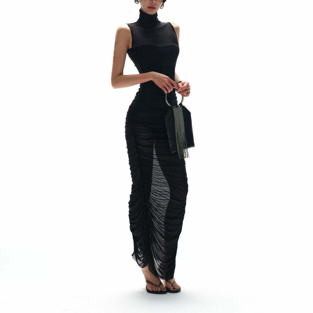 Damen Elegantes Abendkleid mit raffinierten Drapierungsdetails EB