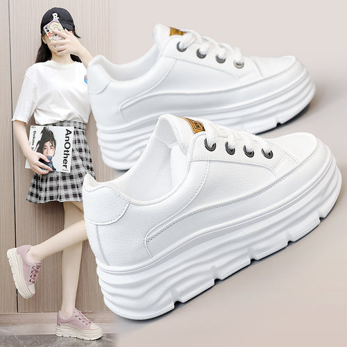 Damen Platform Sneakers mit robustem Sohlenprofil und eleganter Schnürung EB