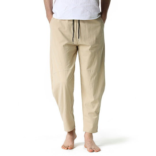 Herren moderne Freizeit-Hose mit elastischem Bund und praktischen Seitentaschen EB