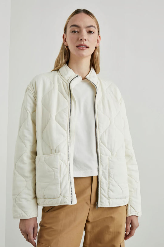 Damen gesteppte Übergangsjacke mit hohem Kragen EB