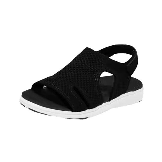 Damen atmungsaktive Sandalen mit flexiblem Riemendesign und komfortabler Sohle EB