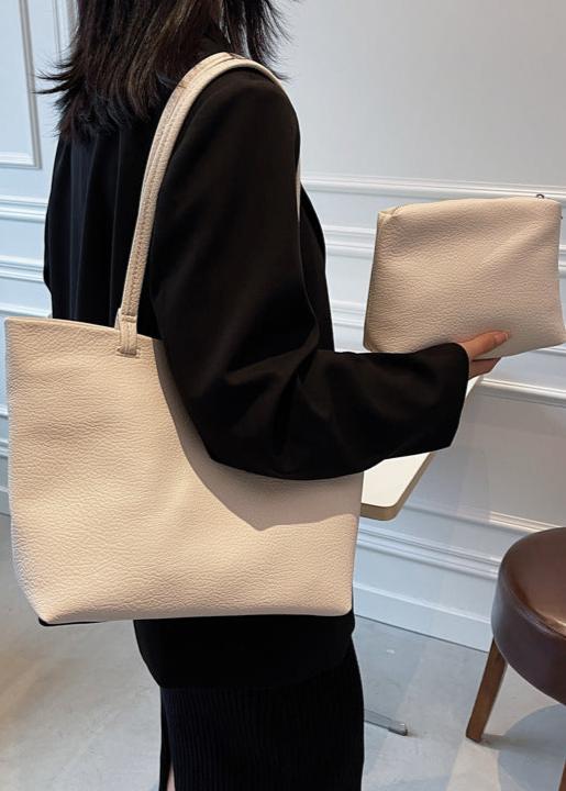EB | Geräumige Damen Schultertasche Aus Weichem Leder