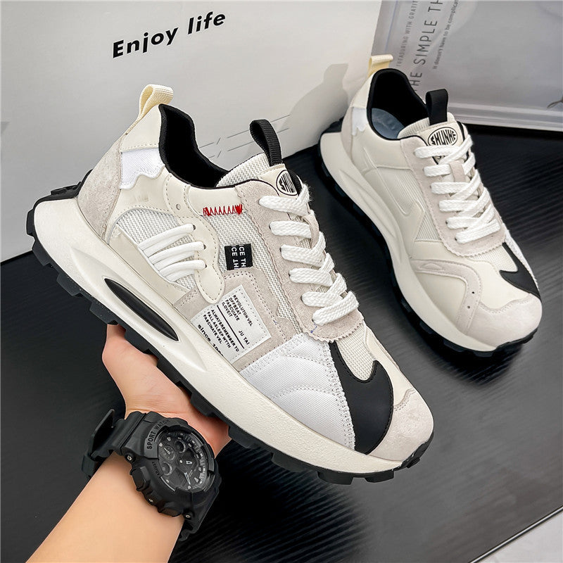 Damen modische Sneaker mit innovativem Materialmix und rutschfester Sohle EB
