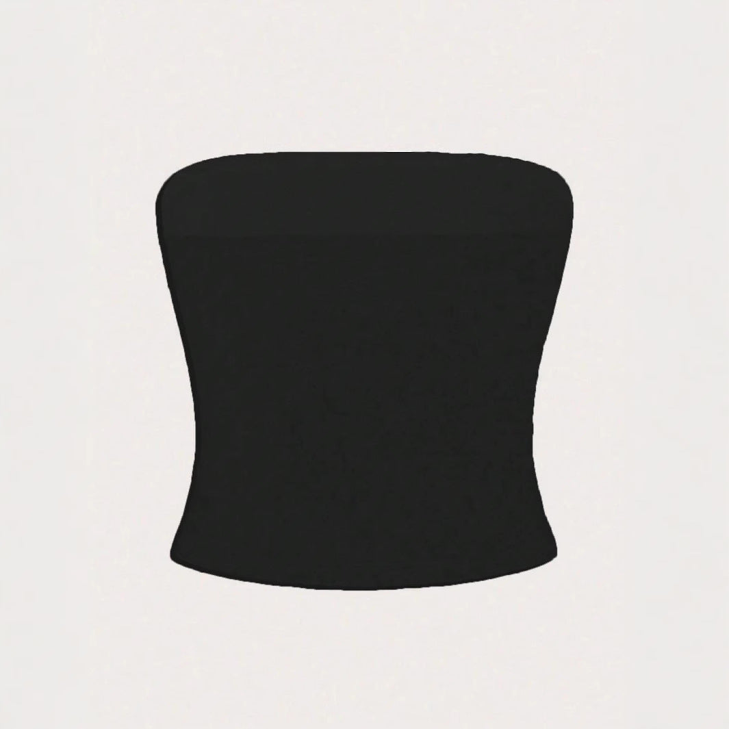 Damen Bandeau-Top mit floralem Design EB