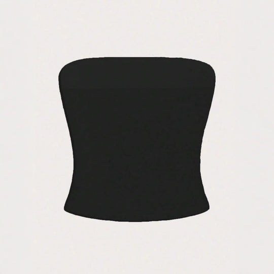 Damen Bandeau-Top mit floralem Design EB