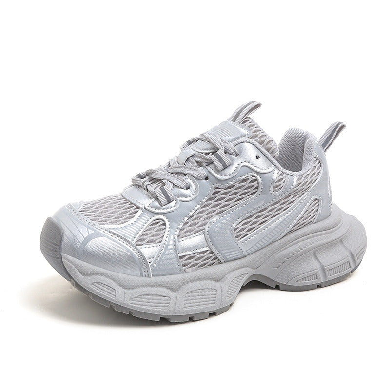 Damen Sportliche Komfort-Sneaker mit atmungsaktiven Mesh-Elementen und stoßdämpfender Sohle EB