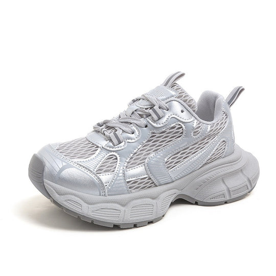 Damen Sportliche Komfort-Sneaker mit atmungsaktiven Mesh-Elementen und stoßdämpfender Sohle EB