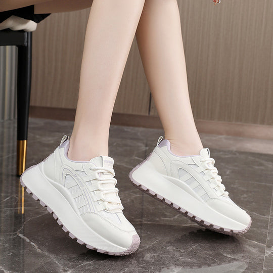 Damen Sportliche Chunky Sneaker mit dämpfendem Sohlenprofil und atmungsaktiver Obermaterialstruktur EB