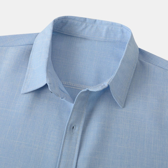 Herren Kurzarmhemd mit leichtem, atmungsaktivem Stoff und minimalistischem Design EB