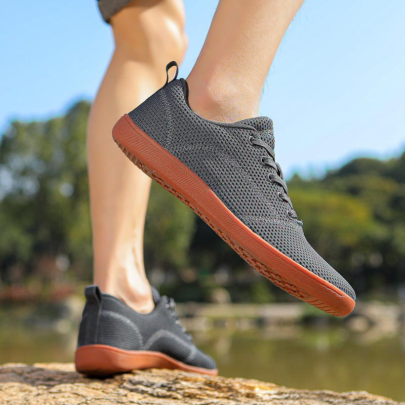 Damen nan federleichter Strick-Sneaker mit nahtlosem Maschenobermaterial, luftdurchlässiger Struktur und flexibler Mikrozellen-Laufsohle EB