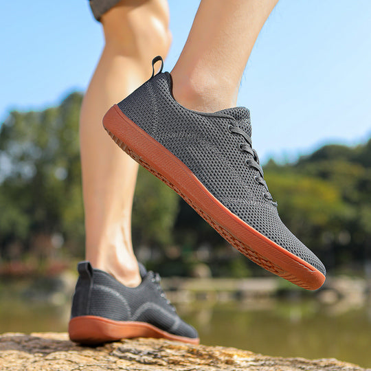 Damen nan federleichter Strick-Sneaker mit nahtlosem Maschenobermaterial, luftdurchlässiger Struktur und flexibler Mikrozellen-Laufsohle EB