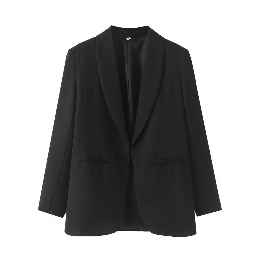 Damen eleganter Blazer mit modernem Schnitt und praktischen Taschen EB