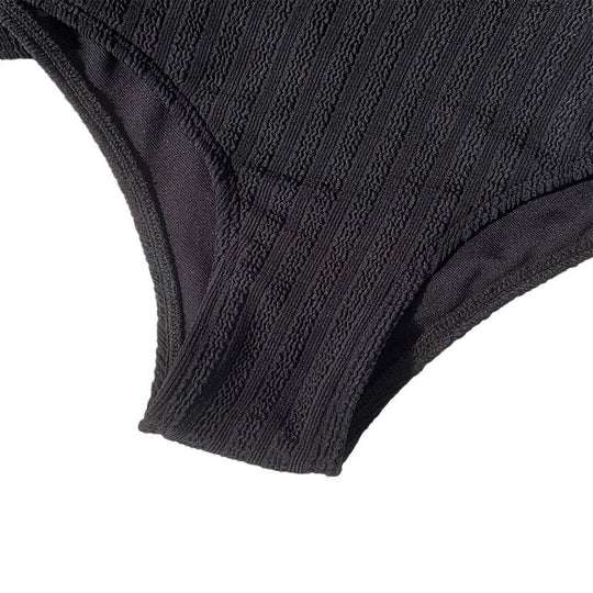 Damen Sportliches Bikini-Set mit hohem Schnitt und verstellbaren Trägern EB
