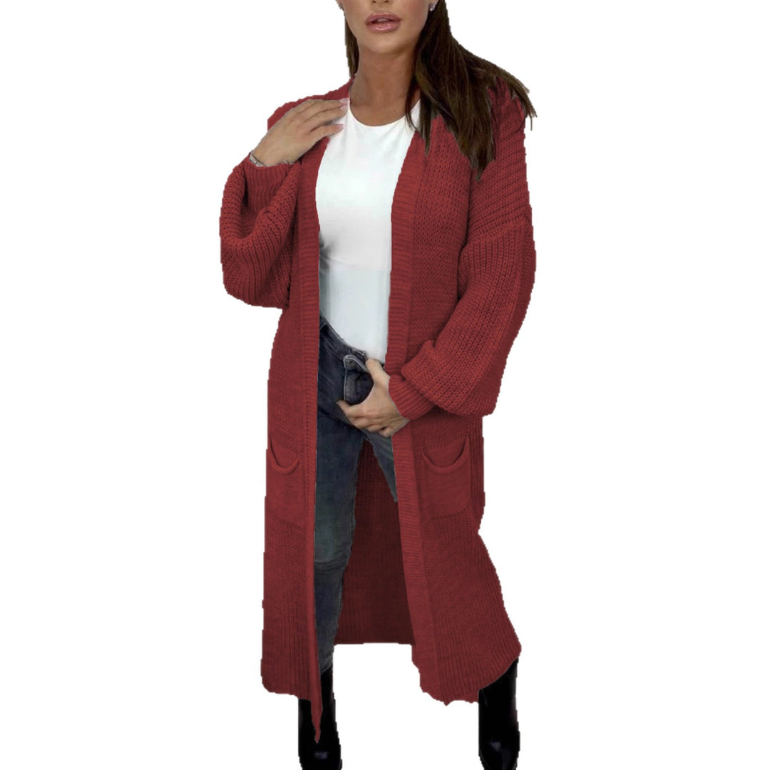 Damen Grobstrick-Cardigan im romantischen Design mit offenen Ärmeln EB