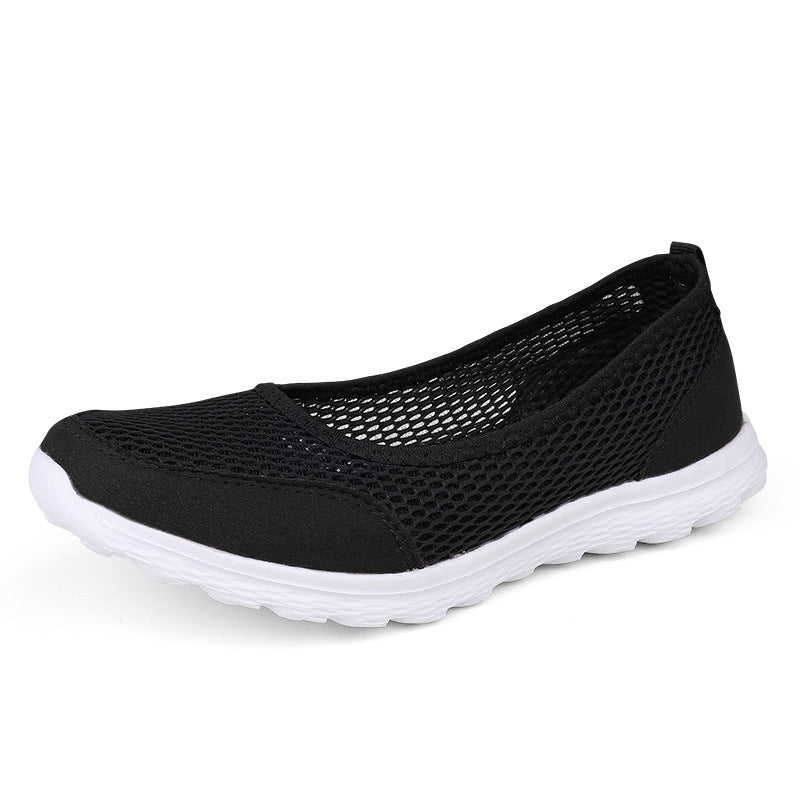 Damen Luftige Slip-On Freizeit-Schuhe mit atmungsaktivem Obermaterial EB