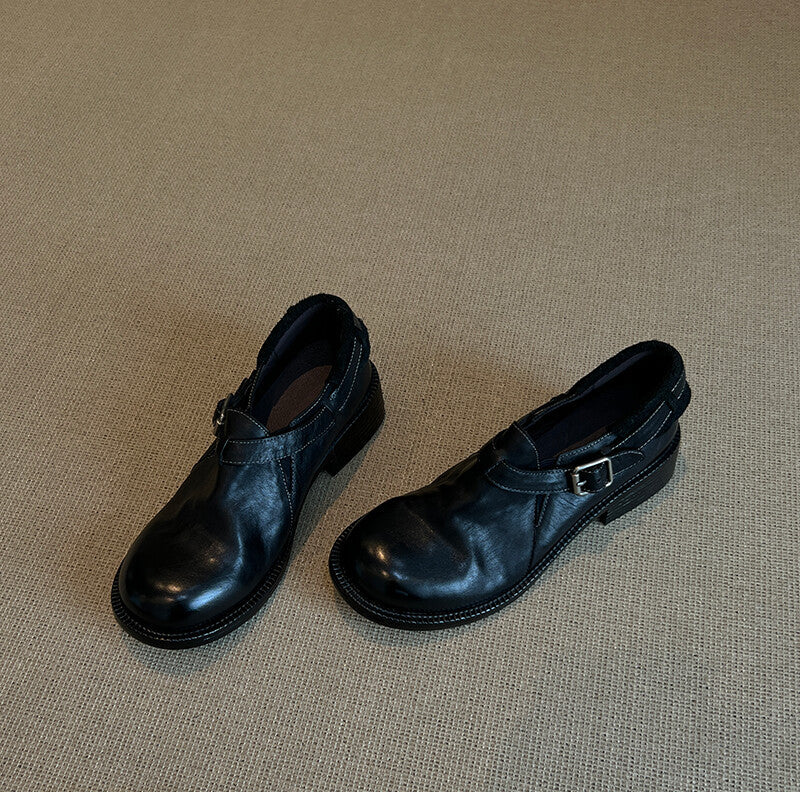 Damen Mokassins mit verstellbarem Riemen und bequemer Innensohle EB