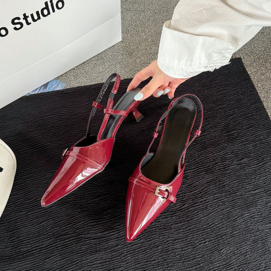 Damen Sling-Ballerinas mit modischem Riemchen und eleganter Kappe EB