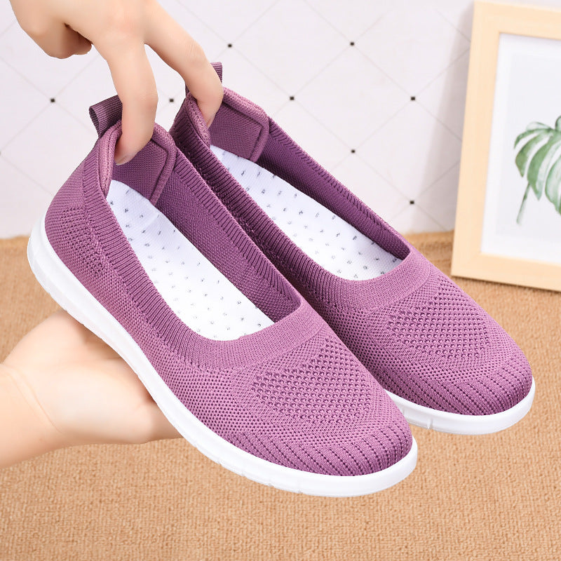 Damen Elastische Slip-On Freizeitschuhe EB