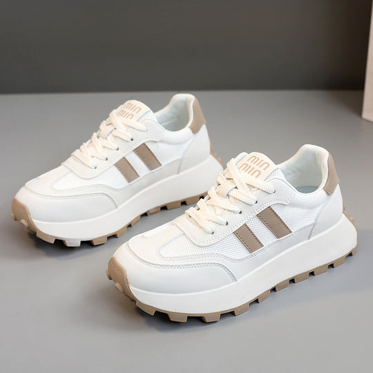 Damen Sportliche Sneaker mit rutschfester Laufsohle und atmungsaktivem Obermaterial EB