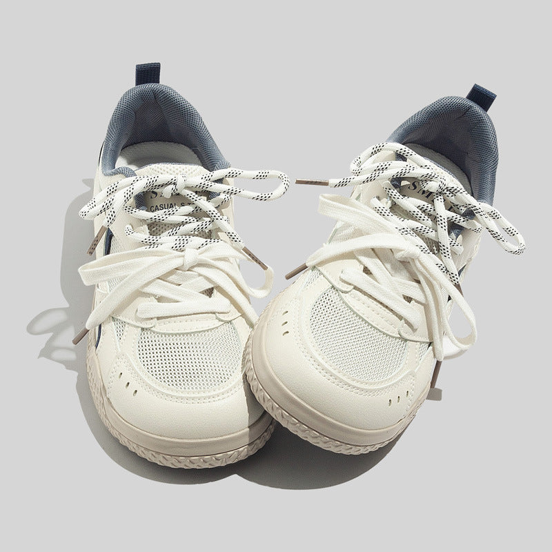 Damen Sportliche Sneaker mit strukturiertem Obermaterial und rutschfester Gummisohle EB