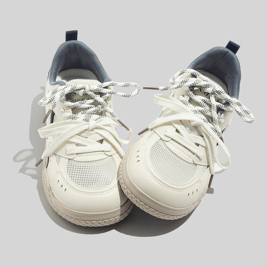 Damen Sportliche Sneaker mit strukturiertem Obermaterial und rutschfester Gummisohle EB