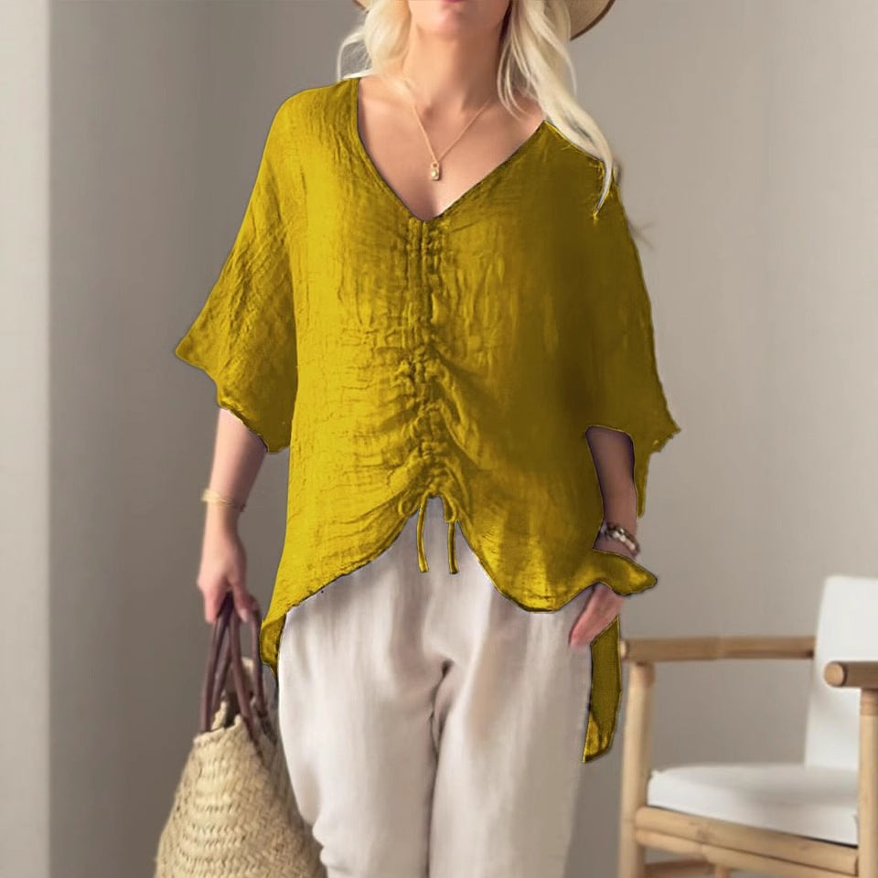 Damen leichtes, oversize Tunika-Shirt EB
