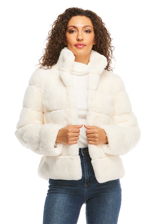 Damen Modische Daunenjacke mit hohem Kragen EB