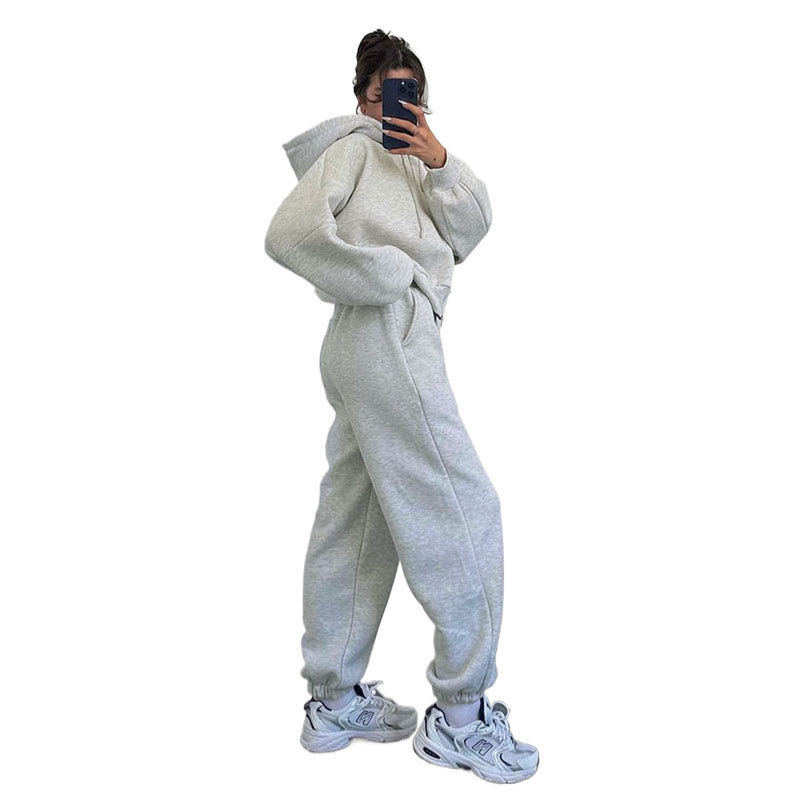 Damen oversized Kapuzenjacke mit hochwertigem Reißverschluss EB