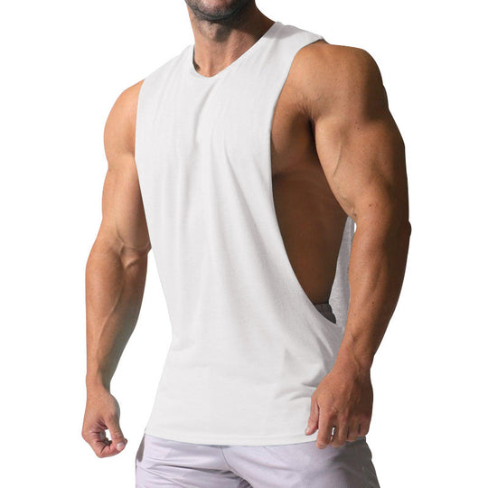 Herren Ärmelloses Sportshirt mit tiefem Rückenausschnitt und atmungsaktivem Material EB