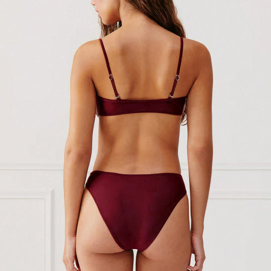 Damen Cut-Out Badeanzug mit modischem Schlüssel-Ausschnitt EB